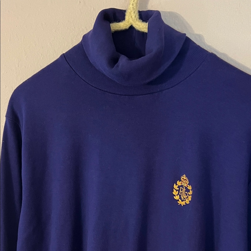 LAUREN Ralph Lauren | Women’s Violet Crown Logo Turtleneck | Large 💜